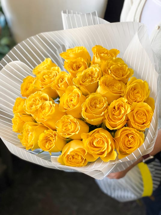 Yellow Roses HAND-CRAFTED Bouquet