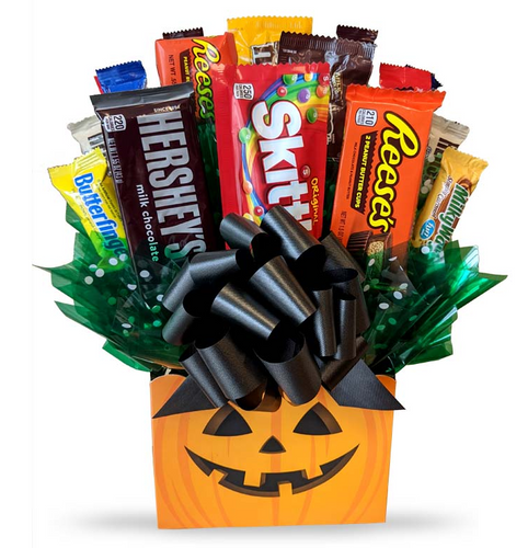 Trick or Treat Candy Bouquet - Box Roses | Florist