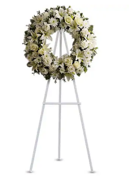 Serenity Wreath - Box Roses | Florist