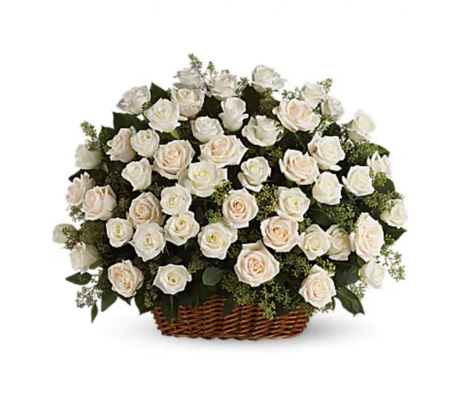 Bountiful Rose Basket - Box Roses | Florist